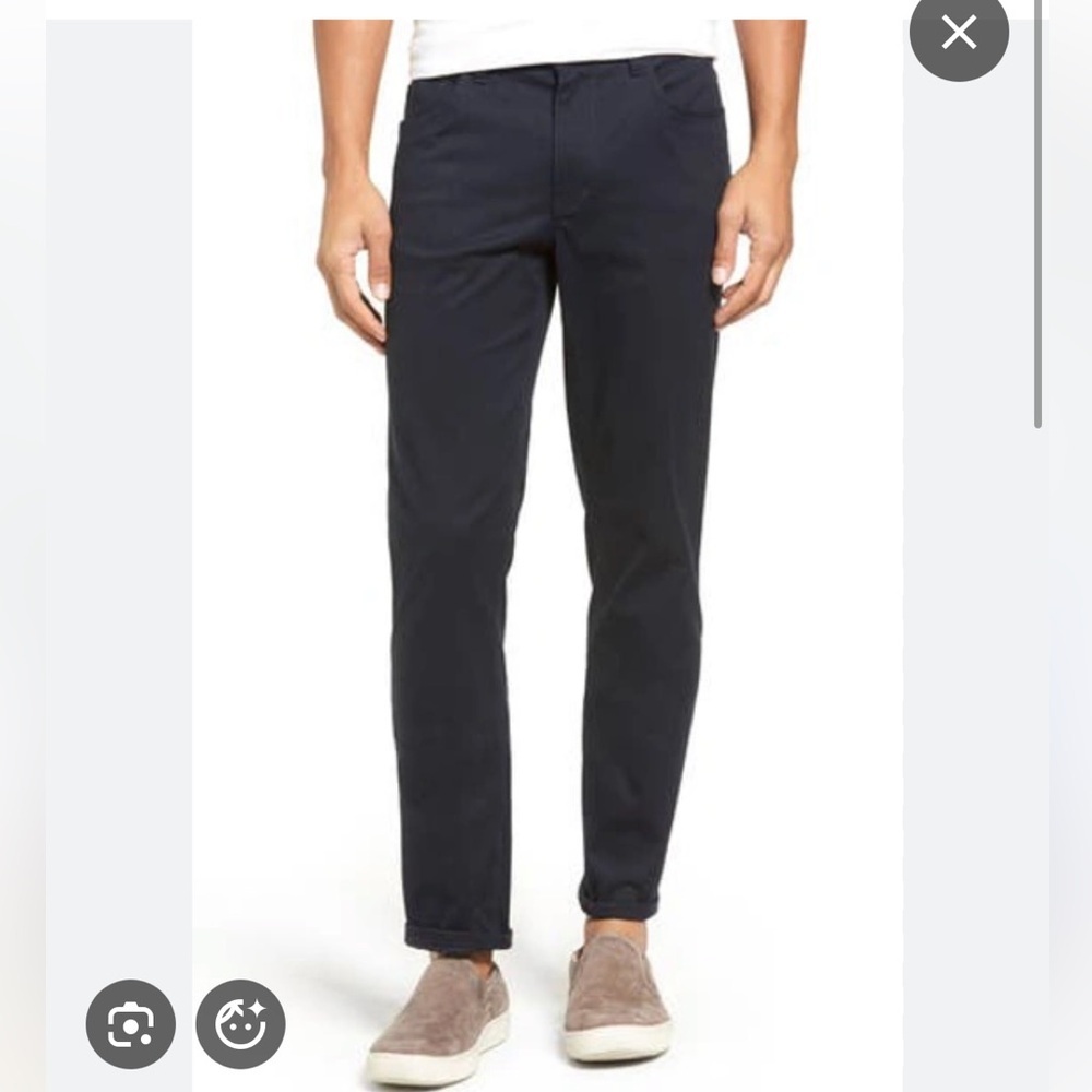 Vince Men's soho stretch cotton 5 pocket Dark Blue Straight pants Sz 29